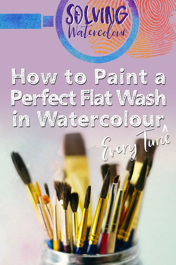 How to Paint a Perfect Flat Wash, watercolor techniques for beginners