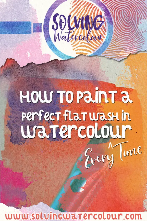 Flat Wash, watercolor painting technique for beginners
