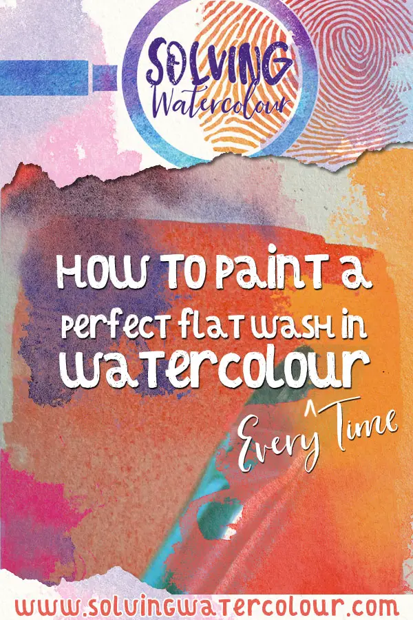 how to paint a flat wash in watercolor. beginner watercolor tips