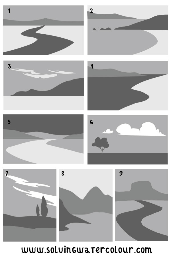 Landscape painting composition ideas