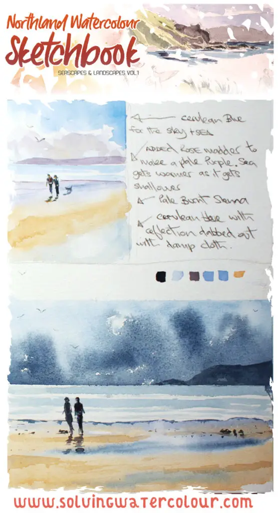 Northland watercolour sketchbook