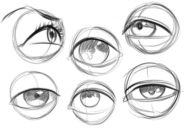 how to draw eyes