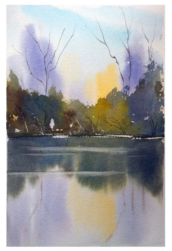 How To Paint Reflections In Watercolour Step By Step Solving Watercolour