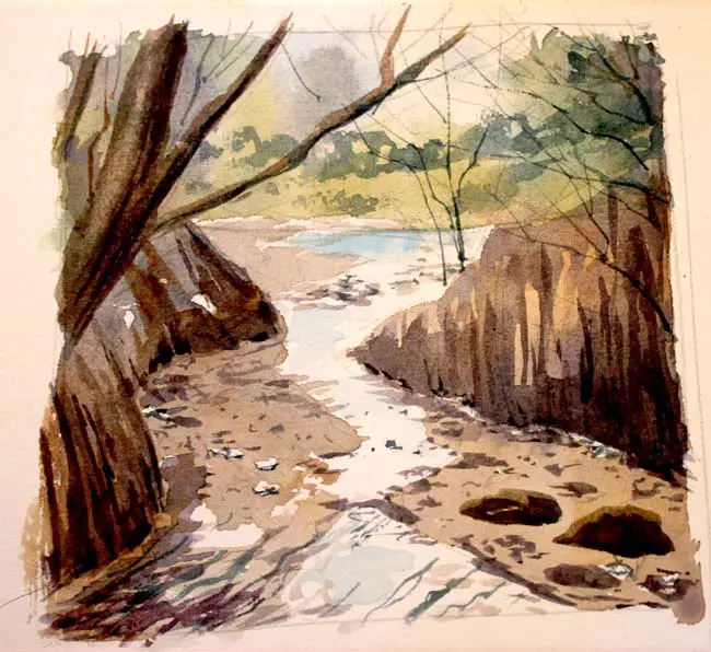 Painting Streams & Rivers in watercolor 3