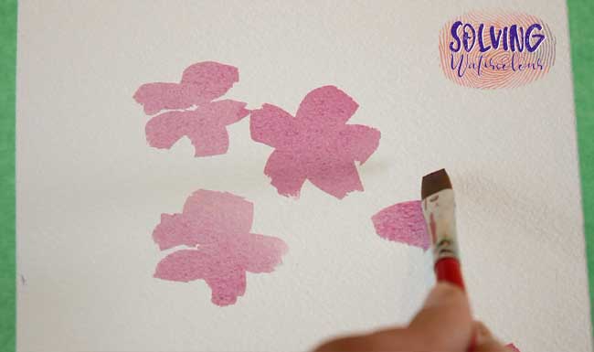 How To Paint A  Simple Cherry Blossom 1