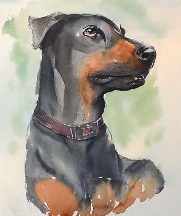 How To Paint A Dog In Watercolor Steps Final Painting