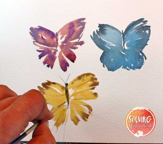 Simple Watercolor Butterfly Painting Tutorial 8