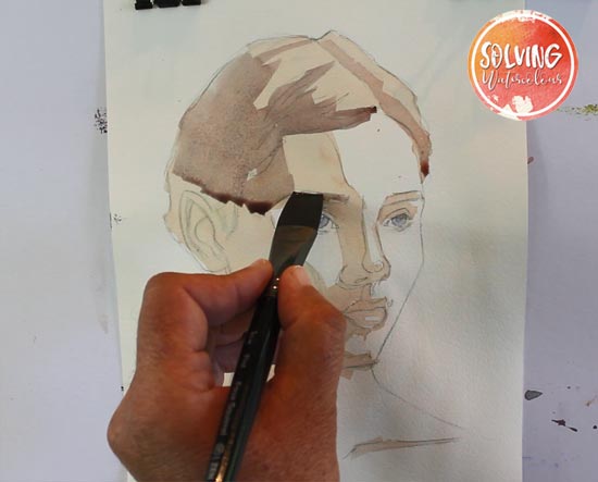 Pale skin tones watercolor tutorial 1