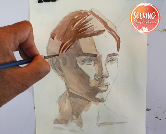 Pale skin tones watercolor tutorial 3