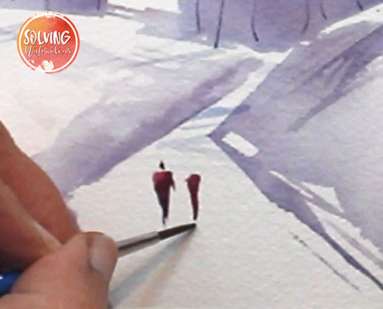 watercolor winter landscape tutorial step 006