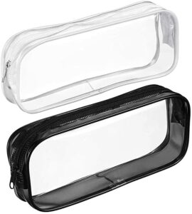 clear plastic pencil cases