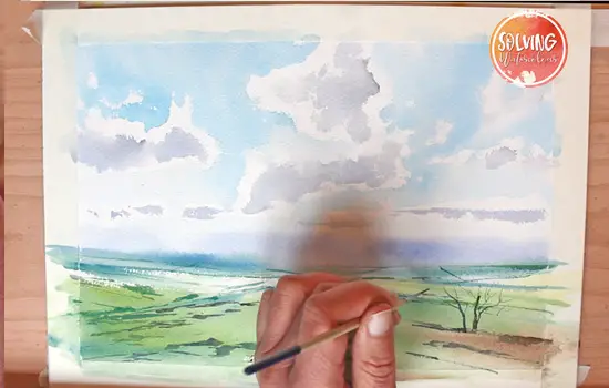Watercolor Landscape Perspective Step by Step 008